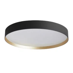 LOOM DESIGN LED-Deckenlampe Lucia schwarz/goldfarben Ø 60 cm