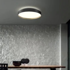LOOM DESIGN LED-Deckenlampe Lucia schwarz/goldfarben Ø 60 cm