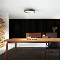 LOOM DESIGN LED-Deckenlampe Lucia schwarz/goldfarben Ø 35 cm