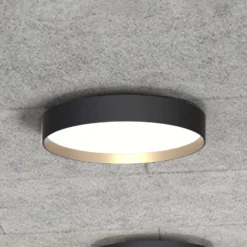 LOOM DESIGN LED-Deckenlampe Lucia schwarz/goldfarben Ø 35 cm