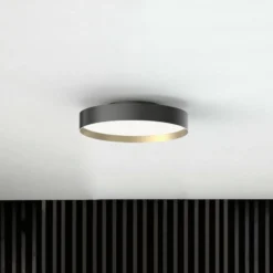 LOOM DESIGN LED-Deckenlampe Lucia schwarz/goldfarben Ø 35 cm