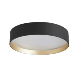 LOOM DESIGN LED-Deckenlampe Lucia schwarz/goldfarben Ø 35 cm