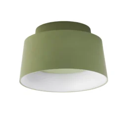 LOOM DESIGN LED-Deckenleuchte Cookie, grün Aluminium Ø 15 cm