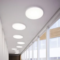 LOOM DESIGN LED-Deckenleuchte Lucia, weiß, Ø 60 cm Aluminium