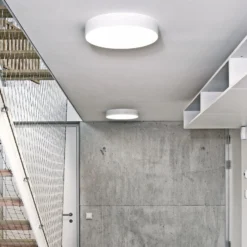 LOOM DESIGN LED-Deckenleuchte Lucia, weiß, Ø 60 cm Aluminium