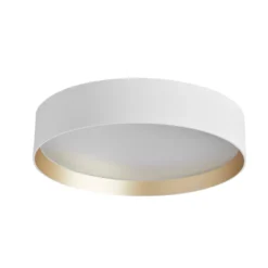 LOOM DESIGN LED-Deckenleuchte Lucia, weiß/goldfarben Ø 35 cm