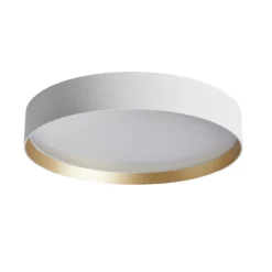 LOOM DESIGN LED-Deckenleuchte Lucia, weiß/goldfarben Ø 45 cm