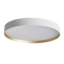 LOOM DESIGN LED-Deckenleuchte Lucia, weiß/goldfarben Ø 60 cm