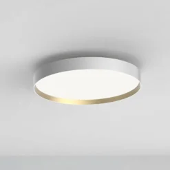 LOOM DESIGN LED-Deckenleuchte Lucia, weiß/goldfarben Ø 60 cm