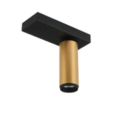 LOOM DESIGN LED-Deckenleuchte X-Beam, 1-flg., schwarz/gold