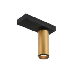 LOOM DESIGN LED-Deckenleuchte X-Beam, 1-flg., schwarz/gold