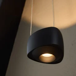LOOM DESIGN LED-Hängelampe Air, schwarz, 13 cm, Alu