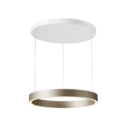 LOOM DESIGN LED-Hängelampe Velora, creme, Ø 60 cm, dim.