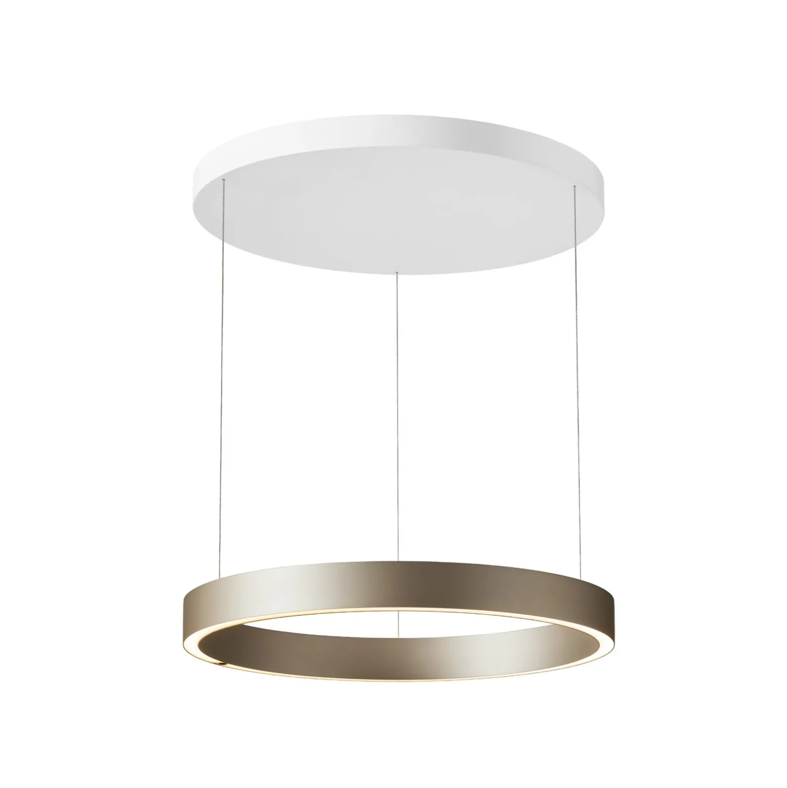 LOOM DESIGN LED-Hängelampe Velora, creme, Ø 60 cm, dim.