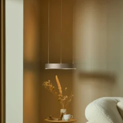 LOOM DESIGN LED-Hängelampe Velora, creme, Ø 40 cm, dim.
