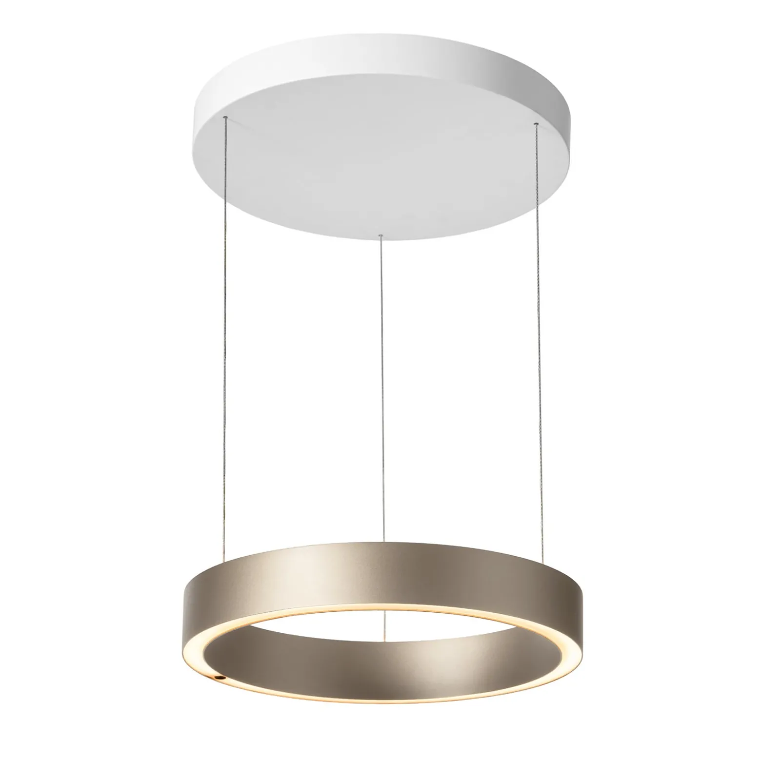 LOOM DESIGN LED-Hängelampe Velora, creme, Ø 40 cm, dim.