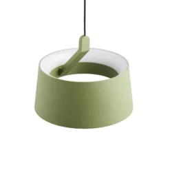 LOOM DESIGN LED-Hängeleuchte Cookie, grün, Aluminium Ø 15 cm
