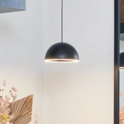 LOOM DESIGN LED-Hängeleuchte Curve schwarz Aluminium Ø 14 cm
