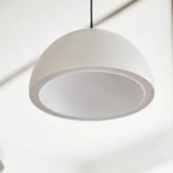 LOOM DESIGN LED-Hängeleuchte Curve, weiß, Aluminium, Ø 14 cm