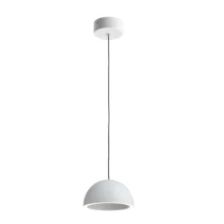 LOOM DESIGN LED-Hängeleuchte Curve, weiß, Aluminium, Ø 14 cm