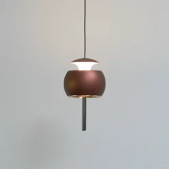 LOOM DESIGN LED-Hängeleuchte Parachute, braun, Ø 9,6 cm, Alu