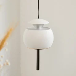 LOOM DESIGN LED-Hängeleuchte Parachute, weiß, Ø 9,6 cm, Alu