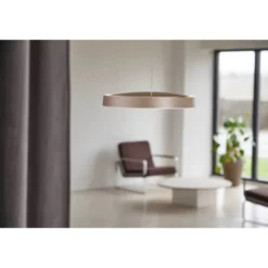 LOOM DESIGN LED-Pendelleuchte Avela, grau, Alu, Ø 36cm