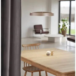 LOOM DESIGN LED-Pendelleuchte Avela, grau, Alu, Ø 36cm