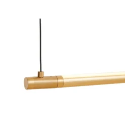 LOOM DESIGN LED-Pendelleuchte Straw 200, gold, Aluminium
