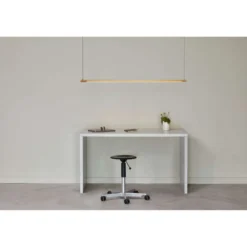 LOOM DESIGN LED-Pendelleuchte Straw 200, gold, Aluminium
