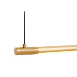 LOOM DESIGN LED-Pendelleuchte Straw 200, gold, Aluminium