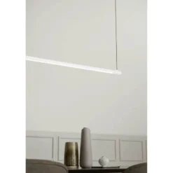 LOOM DESIGN LED-Pendelleuchte Straw 150, weiß, Aluminium
