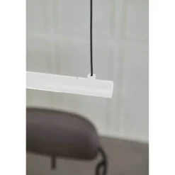 LOOM DESIGN LED-Pendelleuchte Straw 200, weiß, Aluminium