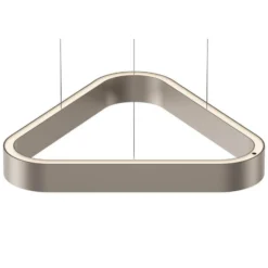 LOOM DESIGN LED-Pendelleuchte Trigon, creme, Alu, 40 cm