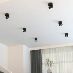 LOOM DESIGN Ray LED-Deckenspot Ø9,3cm 13W schwarz
