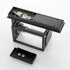 Lucande Außenwandlampe Ferda, 2er-Set, anthrazit Sensor IP44