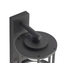 Lucande Außenwandleuchte Berenike, Sensor, anthrazit, Metall