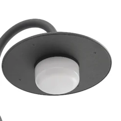 Lucande Außenwandleuchte Zamalino, 31 cm, anthrazit, Sensor