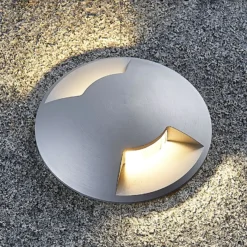 Lucande Bodeneinbauleuchte Milara, 2 Lichtaustritte, GU10