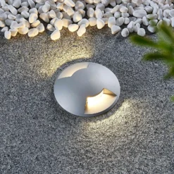 Lucande Bodeneinbauleuchte Milara, 2 Lichtaustritte, GU10