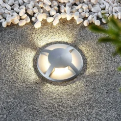 Lucande Bodeneinbauleuchte Milara, 4 Lichtaustritte, GU10