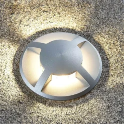 Lucande Bodeneinbauleuchte Milara, 4 Lichtaustritte, GU10