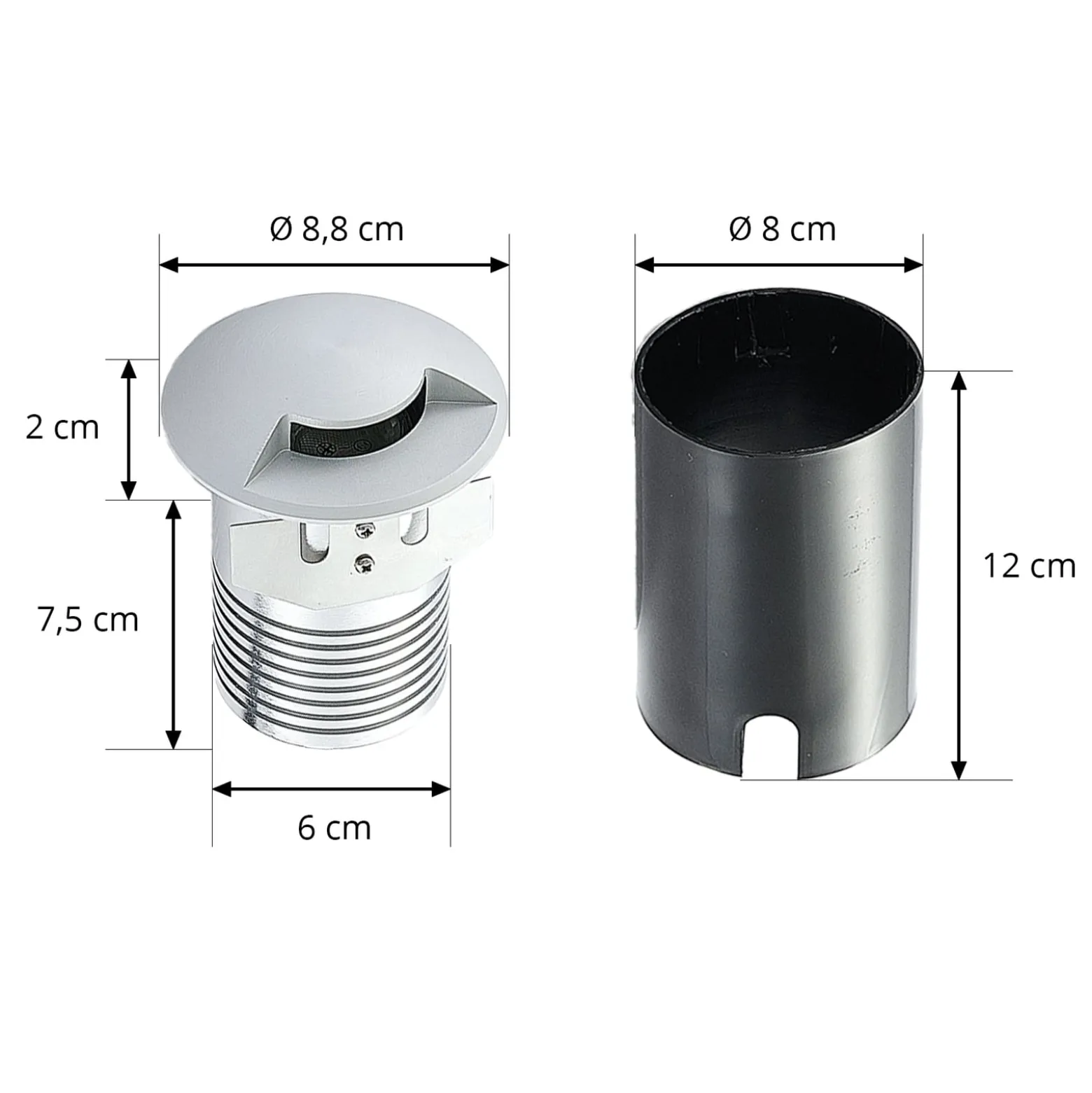 Lucande Bodeneinbauleuchte Milara, 1 Lichtaustritt, GU10