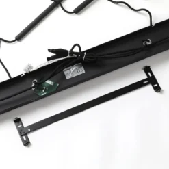 Lucande Carlea Hängelampe, 8-fl., schwarz-messing