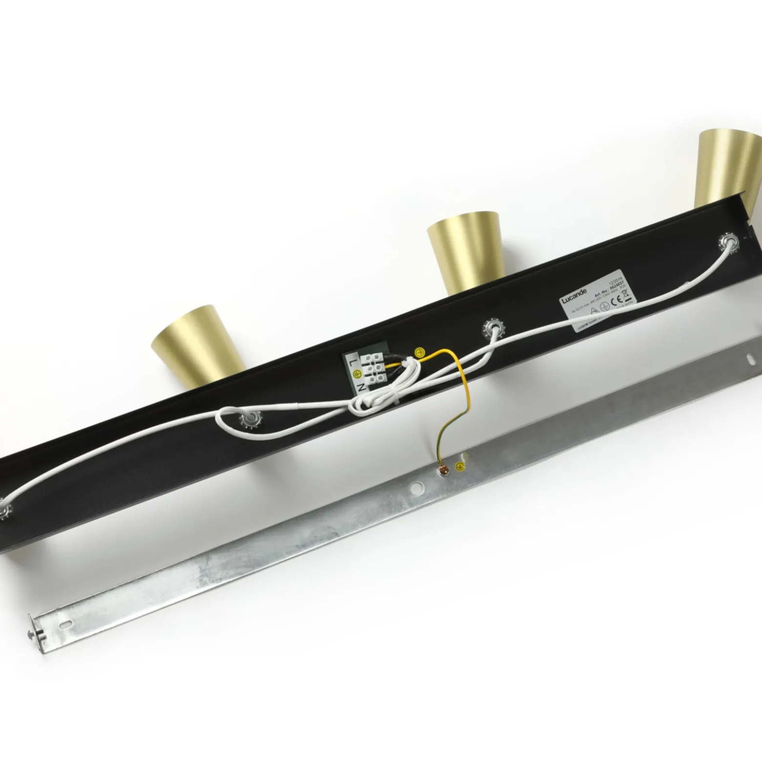 Lucande Deckenleuchte Angelina, 4-flg., messing/gold