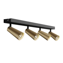 Lucande Deckenleuchte Angelina, 4-flg., messing/gold