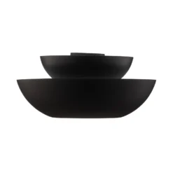 Lucande Deckenleuchte Kellina, Ø 48 cm, schwarz, Metall