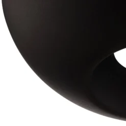 Lucande Deckenleuchte Kellina, Ø 48 cm, schwarz, Metall