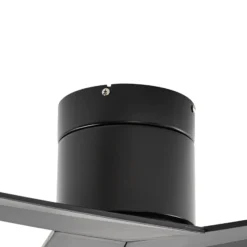 Lucande Deckenventilator Ventoro, Ø 132 cm, schwarz, Metall