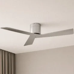Lucande Deckenventilator Ventoro, Ø 132 cm, silber, Metall